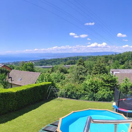 Joli Studio Avec Terrasse Et Vue Exclusivement Pour Non Fumeurs Belmont-sur-Lausanne Exteriör bild